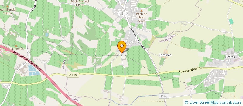 localisation de l'entreprise S.C.I. PLAUZOLLES FABRE  CAUX-ET-SAUZENS