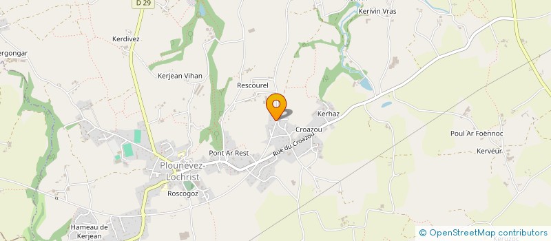 localisation de l'entreprise S.C.I. PLESCAM  PLOUNEVEZ-LOCHRIST