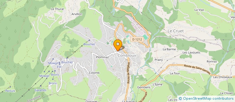 localisation de l'entreprise S.C.I. PLOMMAZ  COMBLOUX