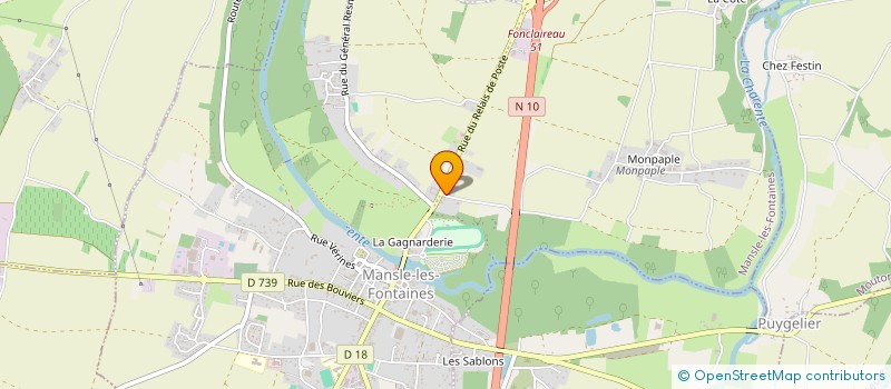 localisation de l'entreprise S.C.I. PLUTUS  MANSLE-LES-FONTAINES