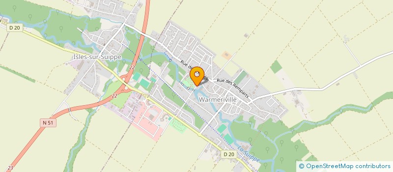localisation de l'entreprise S.C.I. POCQUET III à WARMERIVILLE