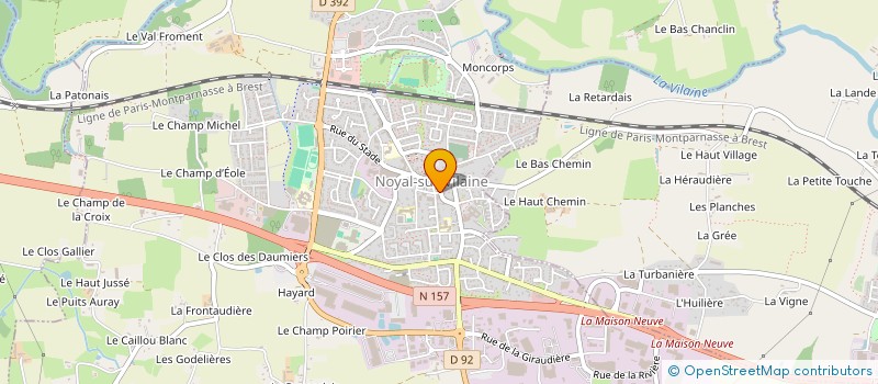 localisation de l'entreprise S.C.I. POIRIER à NOYAL-SUR-VILAINE