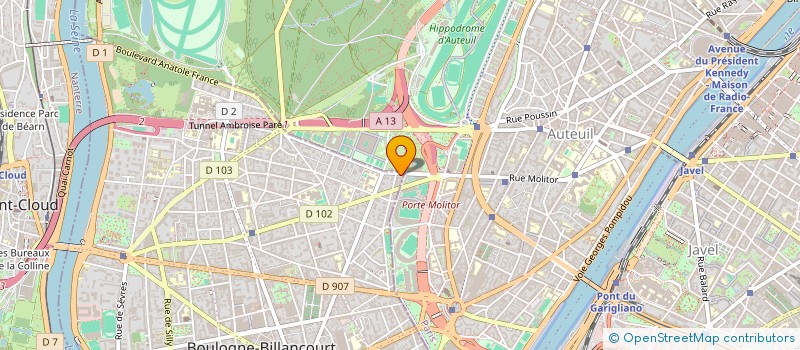 localisation de l'entreprise S.C.I. POLITZER à BOULOGNE-BILLANCOURT