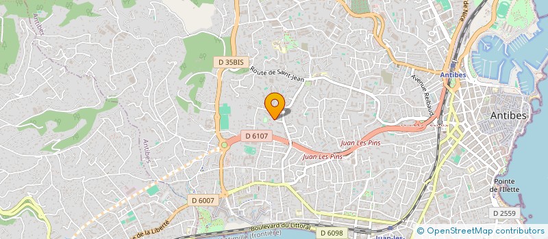 localisation de l'entreprise S.C.I. POLIVE  ANTIBES