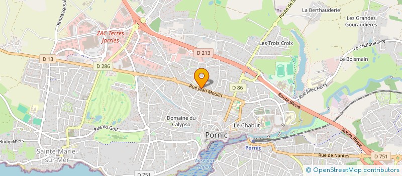 localisation de l'entreprise S.C.I. PORNIC AUDITION  PORNIC