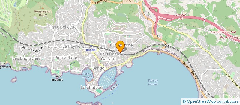 localisation de l'entreprise S.C.I. POUSSIN II  BANDOL