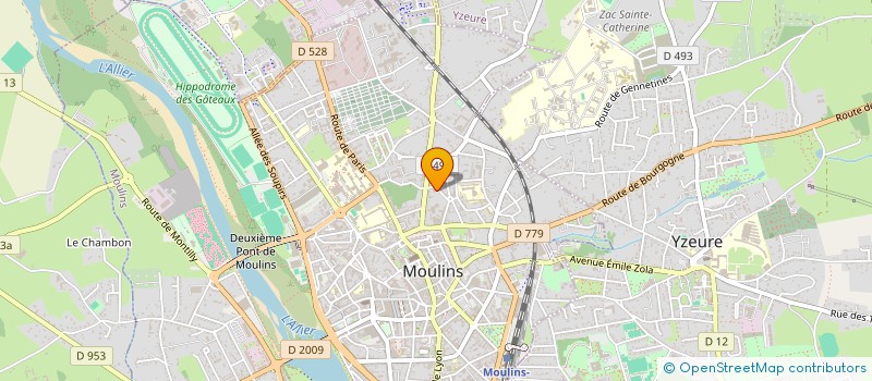 localisation de l'entreprise S.C.I. PPC à MOULINS