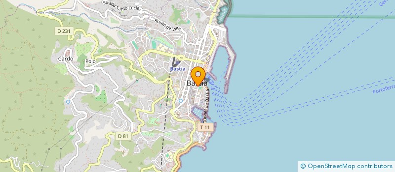 localisation de l'entreprise S.C.I. PPS à BASTIA