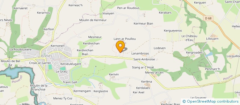 localisation de l'entreprise S.C.I. PRAGMA IMMO  BRELES