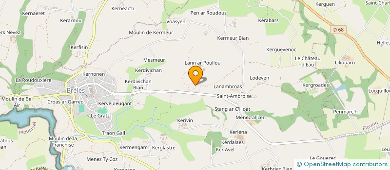 localisation de l'entreprise S.C.I. PRAGMATIQUE  BRELES