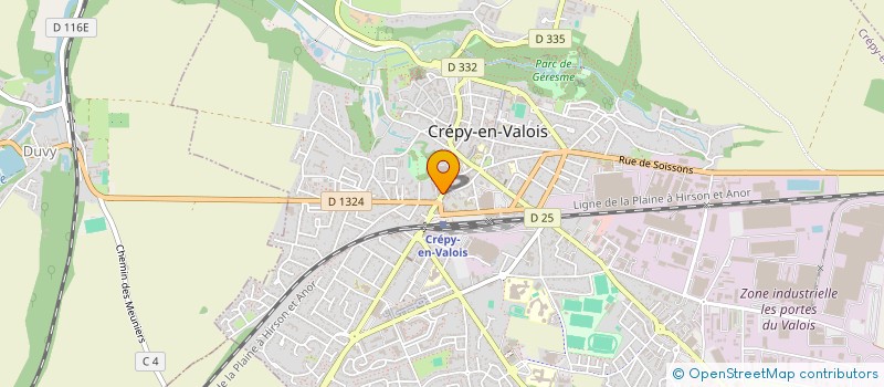 localisation de l'entreprise S.C.I. PRO-JETS  CREPY-EN-VALOIS