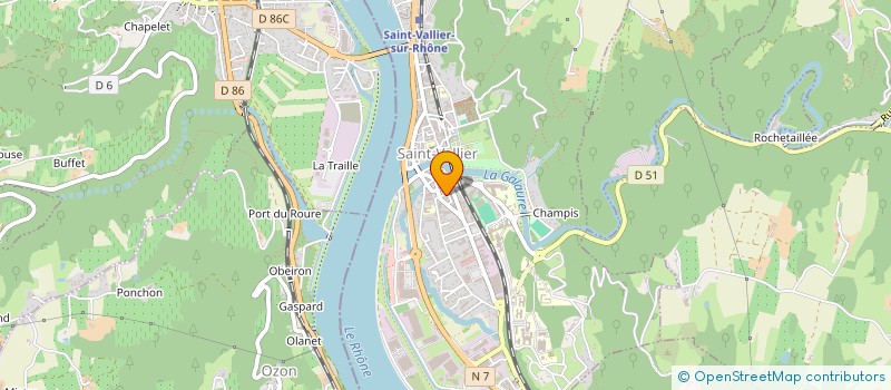 localisation de l'entreprise S.C.I. PROZAC à SAINT-VALLIER