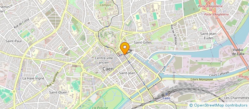 localisation de l'entreprise S.C.I. QUATRANS à CAEN