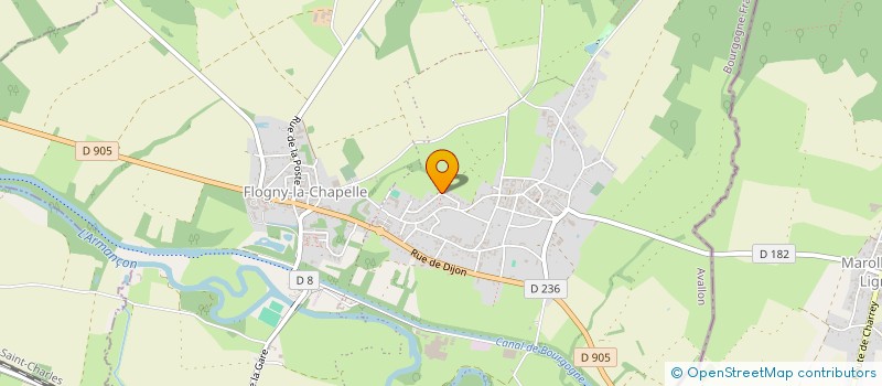 localisation de l'entreprise S.C.I. QUATRE AMIS  FLOGNY-LA-CHAPELLE