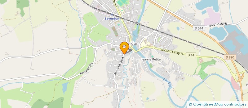 localisation de l'entreprise S.C.I. R & A CAZALS à SAVERDUN