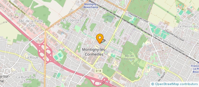 localisation de l'entreprise S.C.I. R.D.N. à MONTIGNY LES CORMEILLES