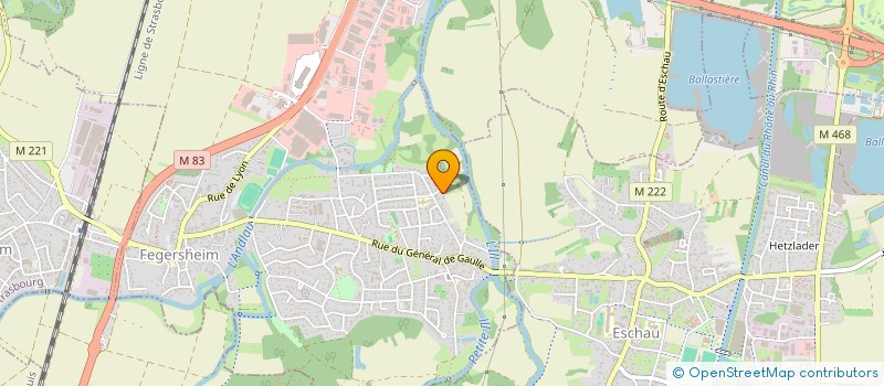 localisation de l'entreprise S.C.I R.J.  FEGERSHEIM