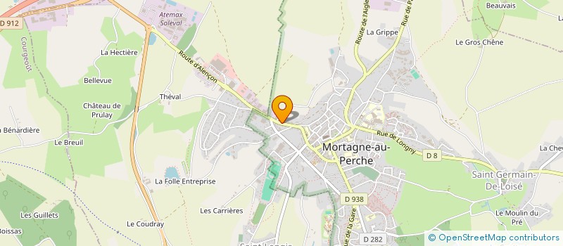 localisation de l'entreprise S.C.I. RAVEL à MORTAGNE-AU-PERCHE