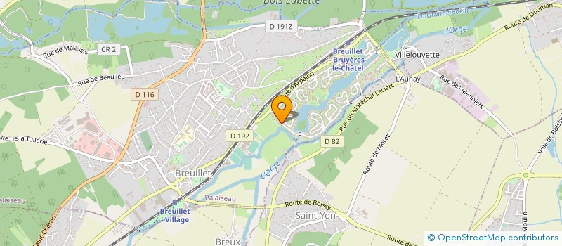 localisation de l'entreprise S.C.I RAVINTOLA91  BREUILLET