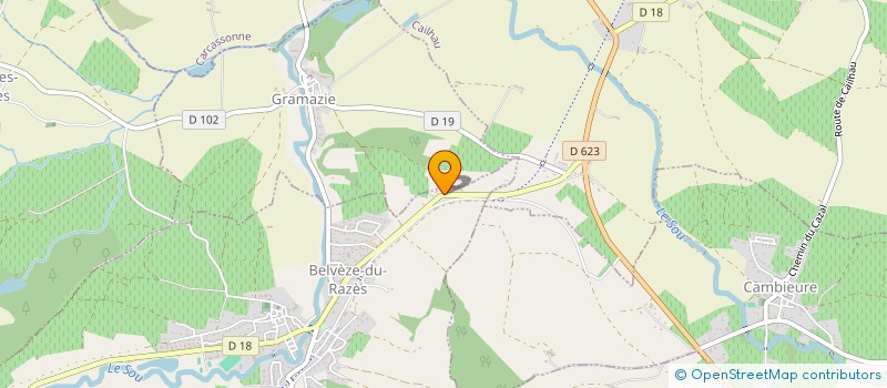 localisation de l'entreprise S.C.I RAZES DEL CAMP  BELVEZE-DU-RAZES