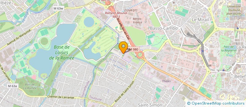 localisation de l'entreprise S.C.I. REAUX 8 à TOULOUSE