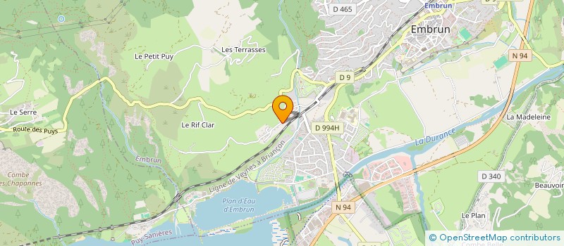 localisation de l'entreprise S.C.I. REGATE  EMBRUN