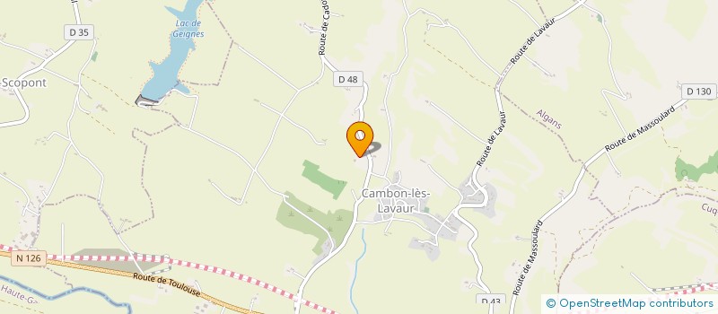 localisation de l'entreprise S.C.I. REILHES RMGCB  MAURENS-SCOPONT