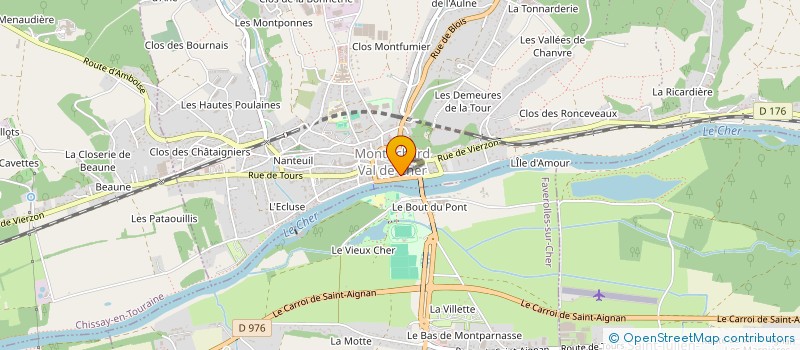 localisation de l'entreprise S.C.I. RELAIS SAINT CELERIN à MONTRICHARD-VAL-DE-CHER
