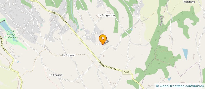 localisation de l'entreprise S.C.I. RELT  GRAULHET