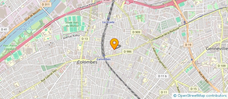 localisation de l'entreprise S.C.I. RENAN à COLOMBES