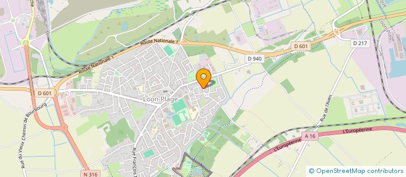 localisation de l'entreprise S.C.I. RENARD  LOON-PLAGE