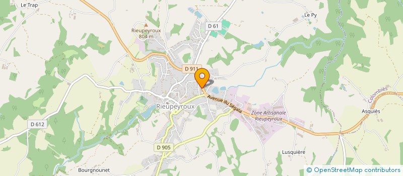 localisation de l'entreprise S.C.I REPAUL-IMMO-SEGALA  RIEUPEYROUX