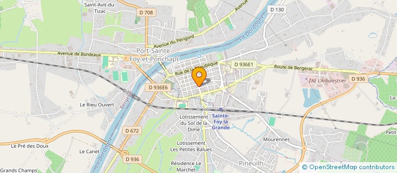 localisation de l'entreprise S.C.I. REVERBEY  SAINTE-FOY-LA-GRANDE