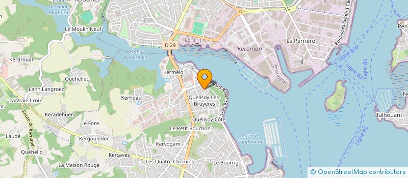 localisation de l'entreprise S.C.I. REVH KORP  LARMOR-PLAGE