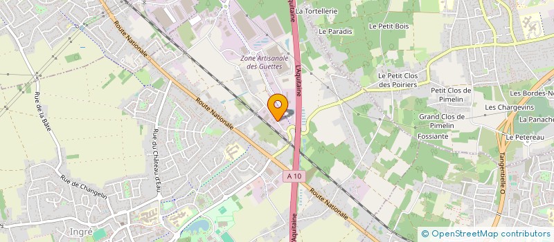 localisation de l'entreprise S.C.I RF à INGRE