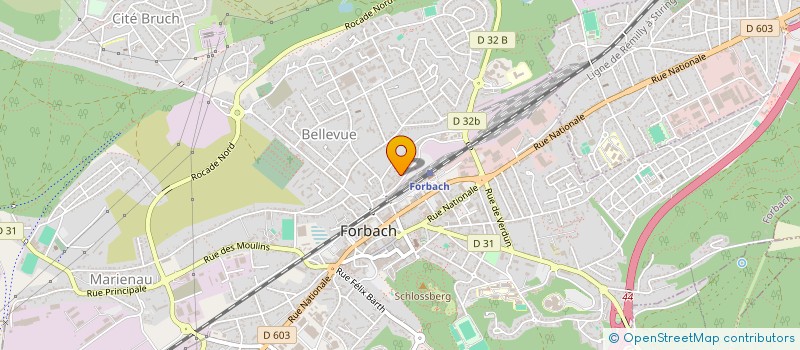 localisation de l'entreprise S.C.I. RG INVEST  FORBACH