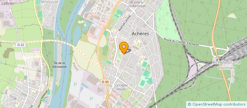 localisation de l'entreprise S.C.I. RIBEIROGEST  ACHERES