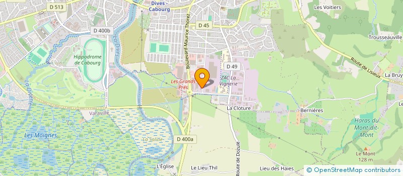 localisation de l'entreprise S.C.I. RIVOFFICE à DIVES-SUR-MER