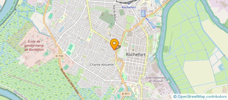 localisation de l'entreprise S.C.I. ROBY  ROCHEFORT