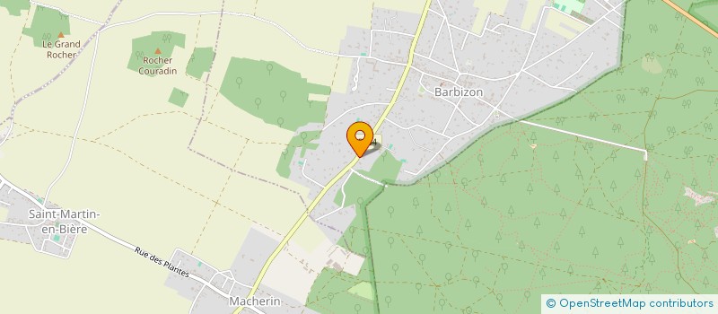 localisation de l'entreprise S.C.I ROCFLEUR  BARBIZON