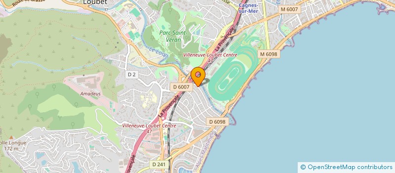 localisation de l'entreprise S.C.I ROLLAND à VILLENEUVE-LOUBET