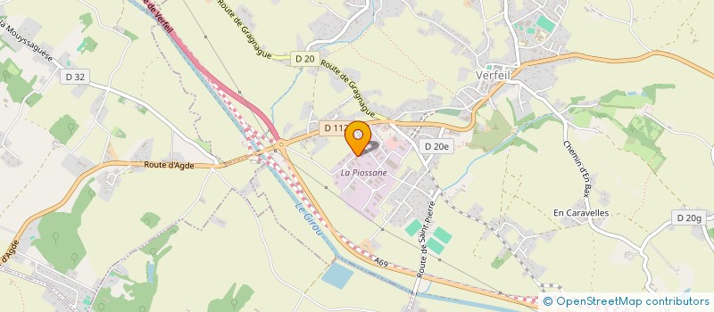 localisation de l'entreprise S.C.I RONCE DE NOYER  VERFEIL