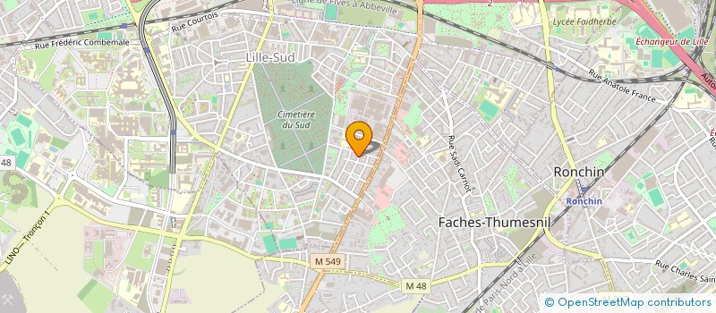 localisation de l'entreprise S.C.I. ROOM SERVICE à LILLE