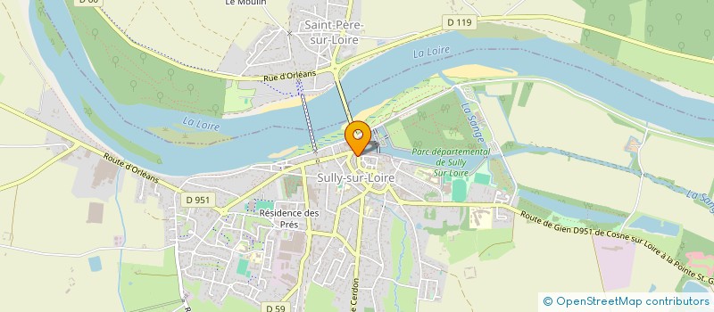 localisation de l'entreprise S.C.I ROSE BLANCHE  SULLY-SUR-LOIRE