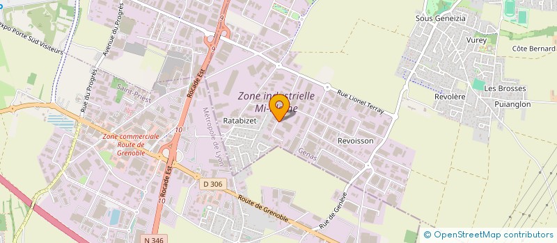 localisation de l'entreprise S.C.I ROSTAND  GENAS