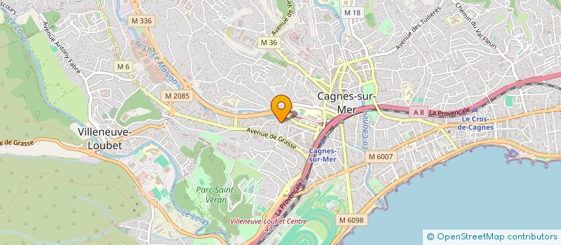 localisation de l'entreprise S.C.I. ROSY à CAGNES-SUR-MER