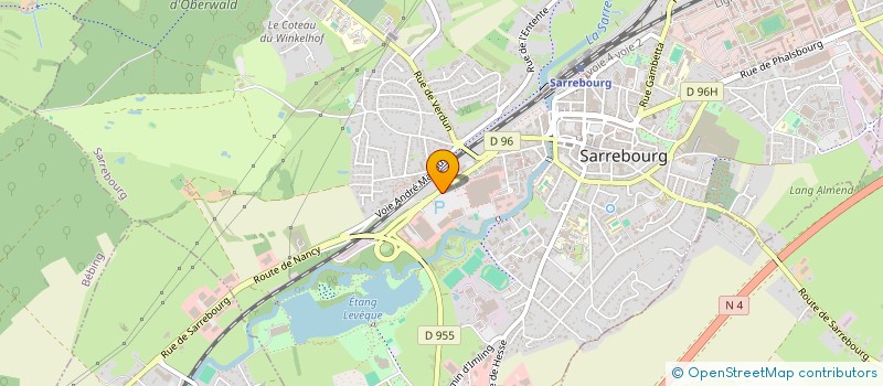 localisation de l'entreprise S C I ROUTE DE LUNEVILLE à SARREBOURG