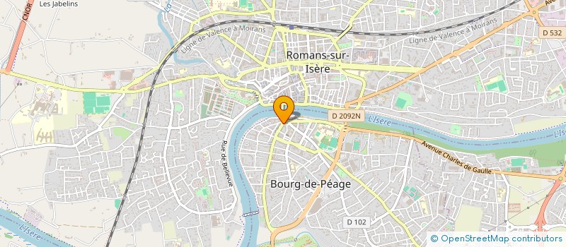 localisation de l'entreprise S.C.I. RUCK PARTNERS  BOURG-DE-PEAGE