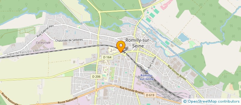 localisation de l'entreprise S C I RUE CHANTRAINE  ROMILLY-SUR-SEINE