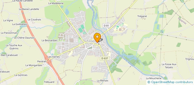 localisation de l'entreprise S.C.I. RUE DES DAMES  TINTENIAC